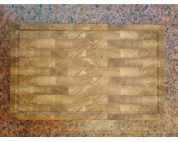 Дошка кухонна торцева дуб 40 * 25 * 3 см-foto2