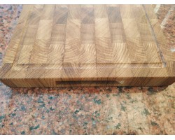 Дошка кухонна торцева дуб 40 * 25 * 3 см-foto8