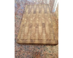 Дошка кухонна торцева дуб 40 * 25 * 3 см-foto6