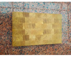 Дошка кухонна торцева дуб 40 * 25 * 3 см-foto5