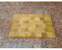 Дошка кухонна торцева дуб 40 * 25 * 3 см-foto3