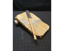 Японская бритва камисори Рай-рю, натуральный точильный камень Shobu Tomae и порошок камня Shobu-foto5