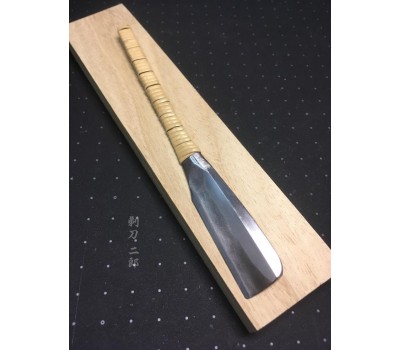 Японська бритва Yasugi Steel з натуральним каменем Mukainochi Asagi та порошком Shōhonzan