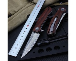 Ніж Kershaw Concierge Wood (3.25" damascus D2) 4020D-foto3