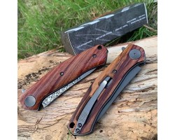 Ніж Kershaw Concierge Wood (3.25" damascus D2) 4020D-foto2