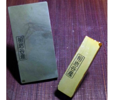 Японський Природний водний камінь Aiiwatani Namito & Aiiwatani Tomo Set 287g from Kyoto