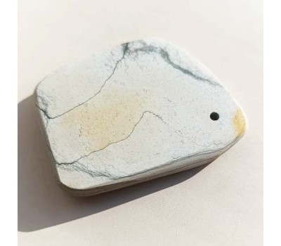 Натуральный точильный камень Mikawa White Nagura Koma (コマ) с печатью Asano