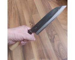 Tadayoshi Tokaji Santoku - Blue Steel 185mm-foto4