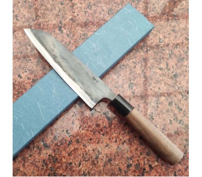 HONMAMON "KIYOKANE" японський ніж Santoku Aogami Steel No.1, 170mm