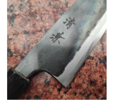 HONMAMON "KIYOKANE" японський ніж Santoku Aogami Steel No.1, 170mm