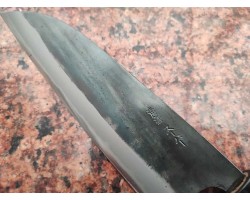HONMAMON MOTOKANE Aogami Super ніж сантоку 170 мм 64HRC-foto6