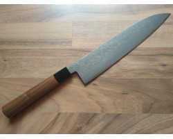 HONMAMON Дамаська сталь, Aogami # 2 ніж (Gyuto) 240 мм