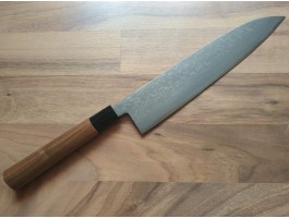 HONMAMON Дамаська сталь, Aogami # 2 ніж (Gyuto) 240 мм HONMAMON Дамаська сталь, Aogami # 2 ніж (Gyuto) 240 мм