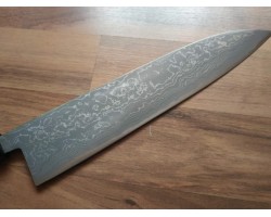 HONMAMON Дамаська сталь, Aogami # 2 ніж (Gyuto) 240 мм-foto3
