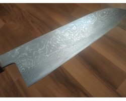 HONMAMON Дамаська сталь, Aogami # 2 ніж (Gyuto) 210 мм-foto4