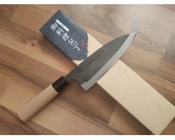 HONMAMON, Tosa Kurouchi, Aogami #2 ніж (Deba) 165 мм-foto2