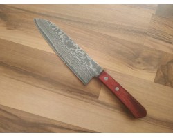 HONMAMON Дамаська сталь, R2 HSS Santoku 170 мм-foto2