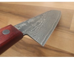 HONMAMON Дамаська сталь, R2 HSS Santoku 170 мм-foto4