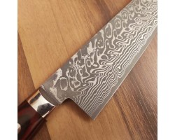 Yoshimi Kato  SG2 Gyuto 210мм Black Damascus-foto4