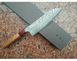 Yoshimi Kato  SG2 Santoku 170мм Black Damascus-foto4