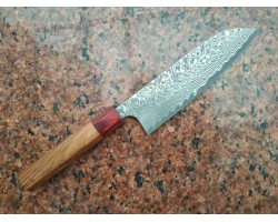 Yoshimi Kato  SG2 Santoku 170мм Black Damascus-foto2