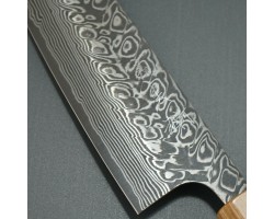 Yoshimi Kato  SG2 Santoku 170мм Black Damascus-foto7