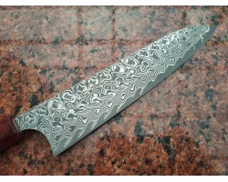 Yoshimi Kato  SG2 Gyuto 210мм Black Damascus-foto4