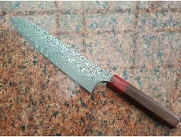 Yoshimi Kato  SG2 Gyuto 210мм Black Damascus
