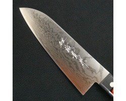 Tanaka Kazuyuki VG-10 Damascus Santoku 170 mm-foto3