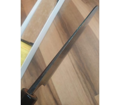 Японський кухонний ніж  Tomita  Santoku - Aogami Blue Steel 175mm