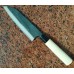 Японський кухонний ніж  Tomita  Santoku - Aogami Blue Steel 175mm