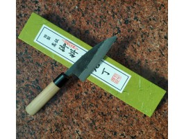 Tomita Double beveled Deba нож Blue Steel 105 mm