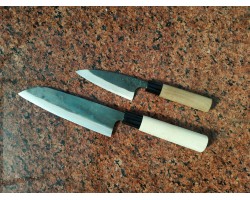 Tomita Double beveled Deba ніж Tomita Double beveled Deba нож Blue Steel 105 mm-foto5