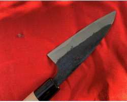 Tomita Double beveled Deba ніж Tomita Double beveled Deba нож Blue Steel 105 mm-foto6