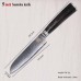 XYj Damascus Santoku, сантоку ніж, 123мм