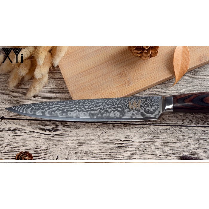 XYj Damascus Gyuto, шеф ніж, 190мм-foto3