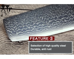 XYj Damascus Nakiri, ніж для нарізки, 165мм-foto5