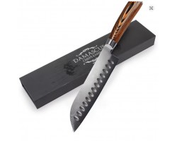 XYj Damascus Santoku, сантоку ніж, 173мм
