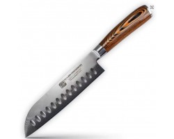 XYj Damascus Santoku, сантоку ніж, 173мм-foto4