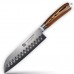 XYj Damascus Santoku, сантоку ніж, 173мм