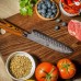 XYj Damascus Santoku, сантоку ніж, 173мм