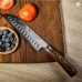 XYj Damascus Santoku, сантоку ніж, 173мм