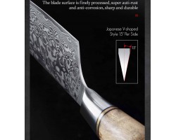 HEZHEN Damascus Gyuto, шеф ніж, 210мм-foto7