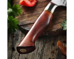HEZHEN MS PRO Damascus Petty, універсальний ніж, 133мм-foto3