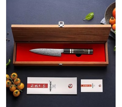 HEZHEN ZDP189 Damascus Petty, універсальний ніж, 141мм HEZHEN ZDP189 Damascus Petty, універсальний ніж, 141мм
