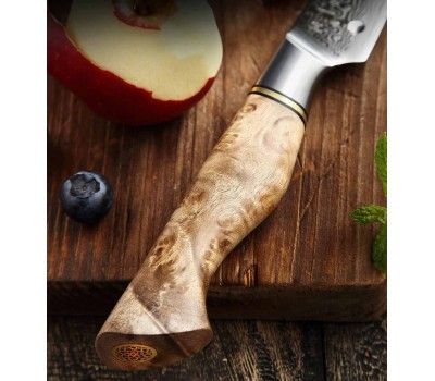 HEZHEN Master series Damascus Paring, овочевий ніж, 93мм