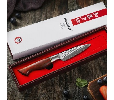 HEZHEN Master series PRO Damascus Paring, овочевий ніж, 93мм HEZHEN Master series PRO Damascus Paring, овочевий ніж, 93мм