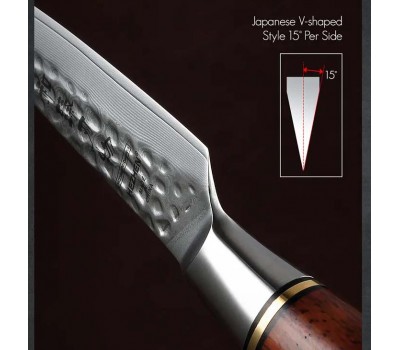 HEZHEN Master series PRO Damascus Paring, овочевий ніж, 93мм HEZHEN Master series PRO Damascus Paring, овочевий ніж, 93мм