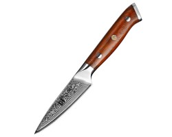 Xinzuo Yu Damascus Paring, овочевий ніж, 93мм