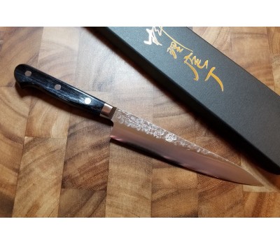 Takamura Tsuchime (Hammered)  VG10 японский универсальный нож  (Petty) 150 мм